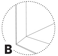 Option / KAS0105 Pied type B ( bois )