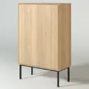 KAS0105-1 / Buffet Cadiz 2 portes & 2 étagères (80x38x128)