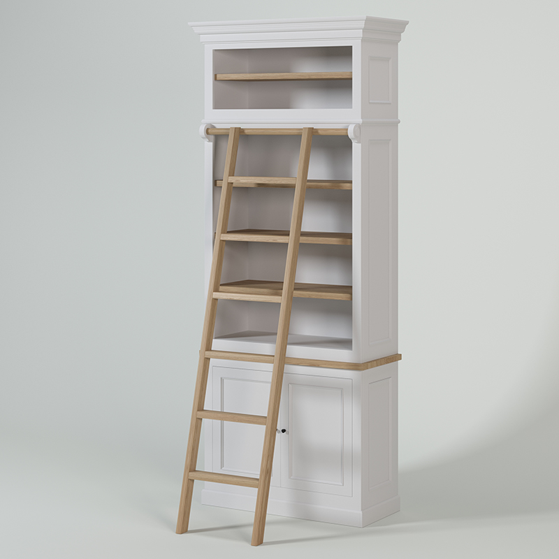 KAS0505-4 / Bookcase New Rio / 2 portes / tablette chêne (103x47x250)