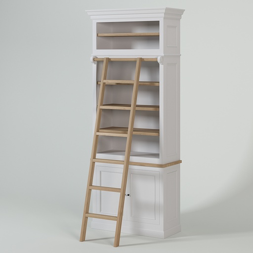 KAS0505-4 / Bookcase New Rio / 2 portes / tablette chêne (103x47x250)