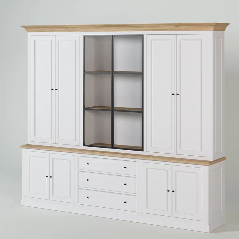 KAS0509-4 / Vitrine New Rio / tablette chêne (282x47x240)