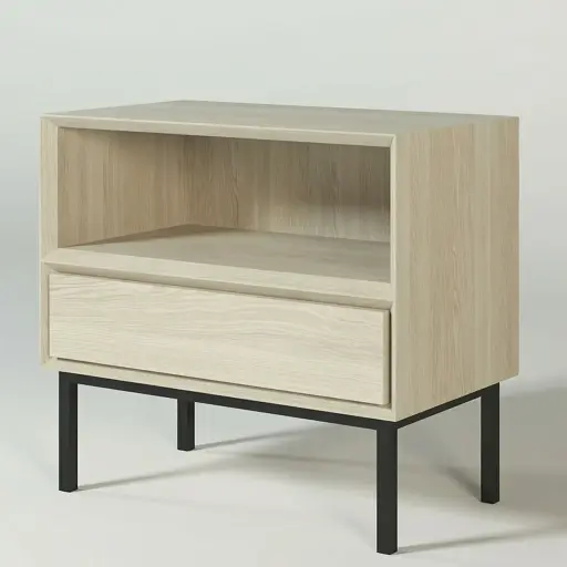 KAS0107-2 / Bedside Cadiz / 1 tiroir (60x35x55)